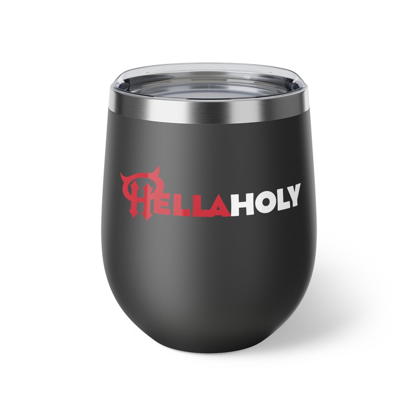 Copper Vacuum Insulated Cup, 12oz: HellaHoly Logo 02