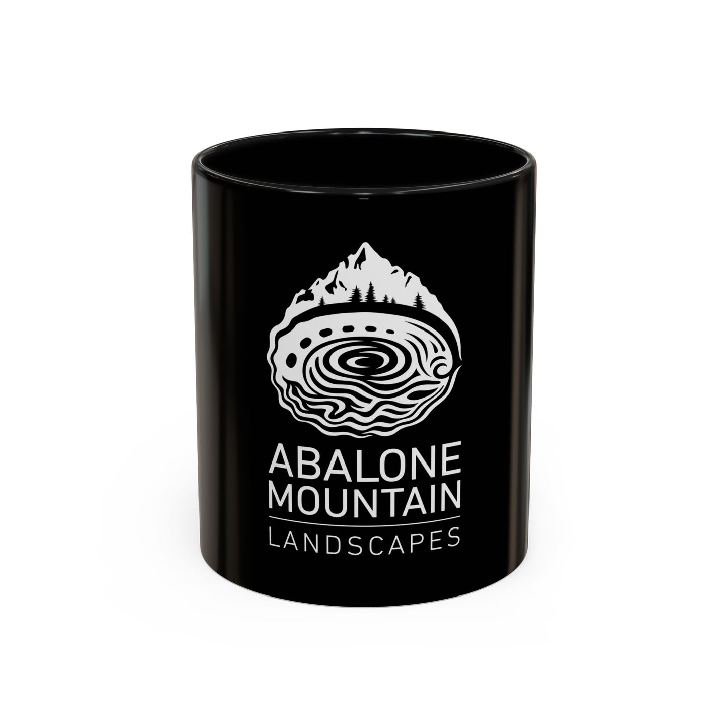 Accent Coffee Mug: Abalone - Black