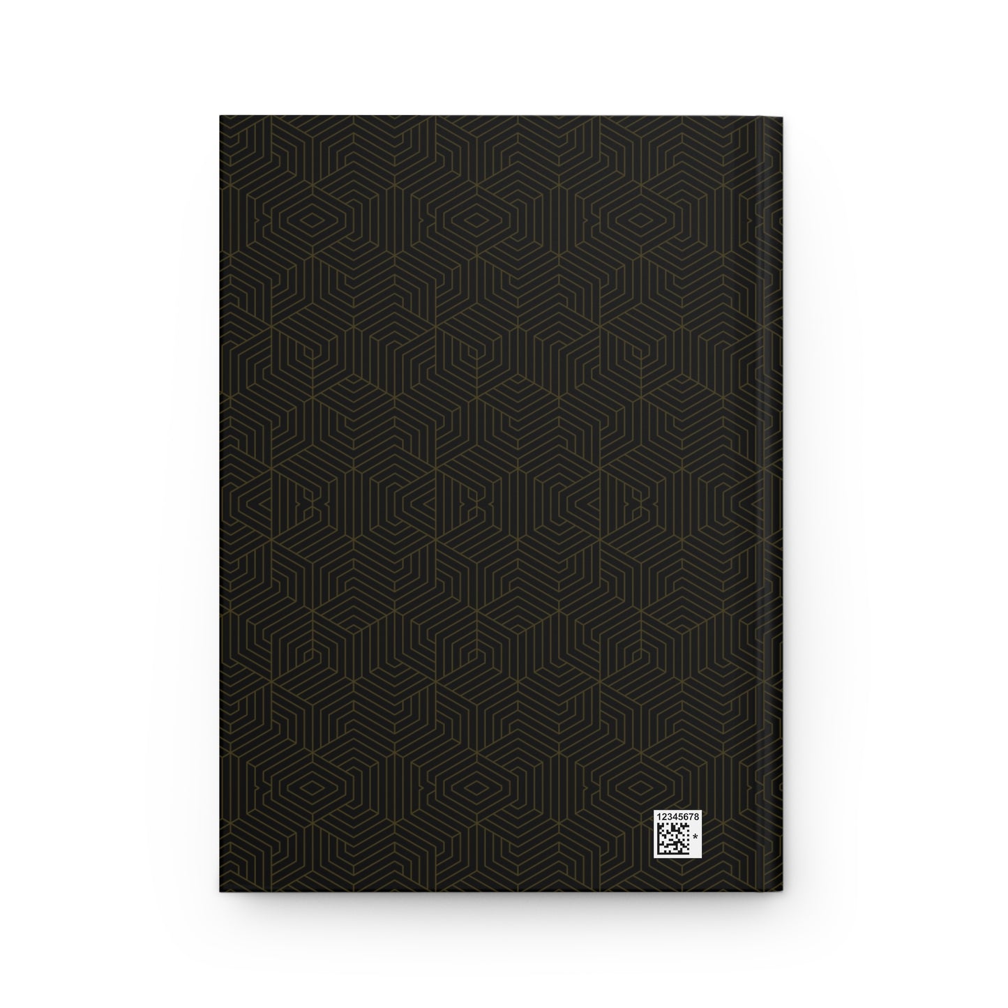 Hardcover Journal Matte : Hexacube - Black w/ Gold
