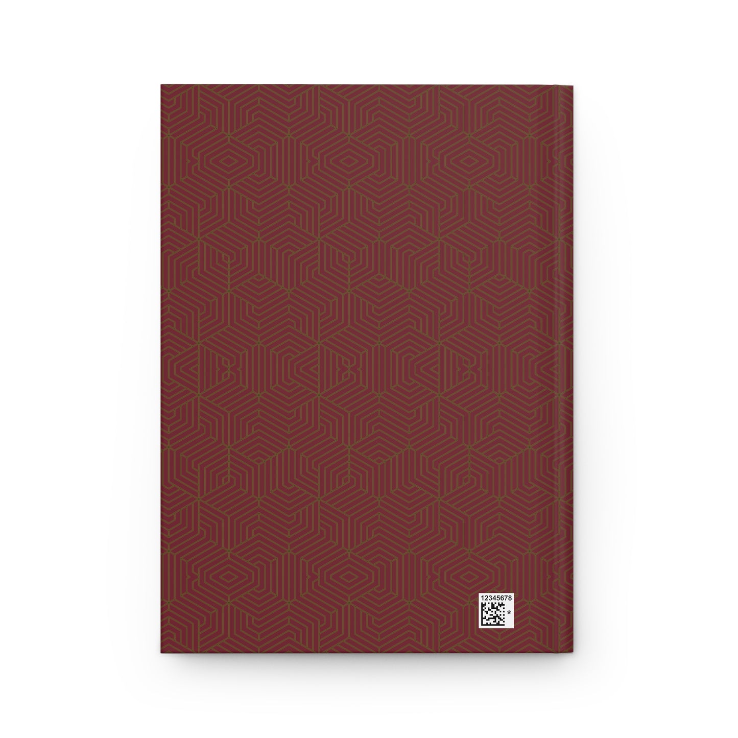 Hardcover Journal Matte : Hexacube - Cabernet w/ Gold