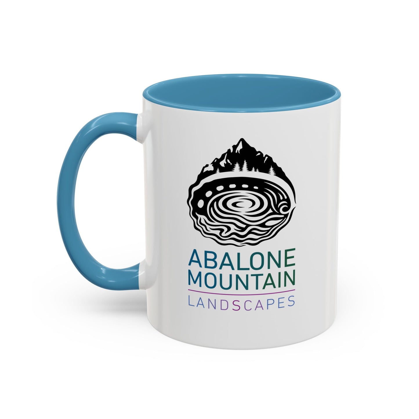Accent Coffee Mug: Abalone - White