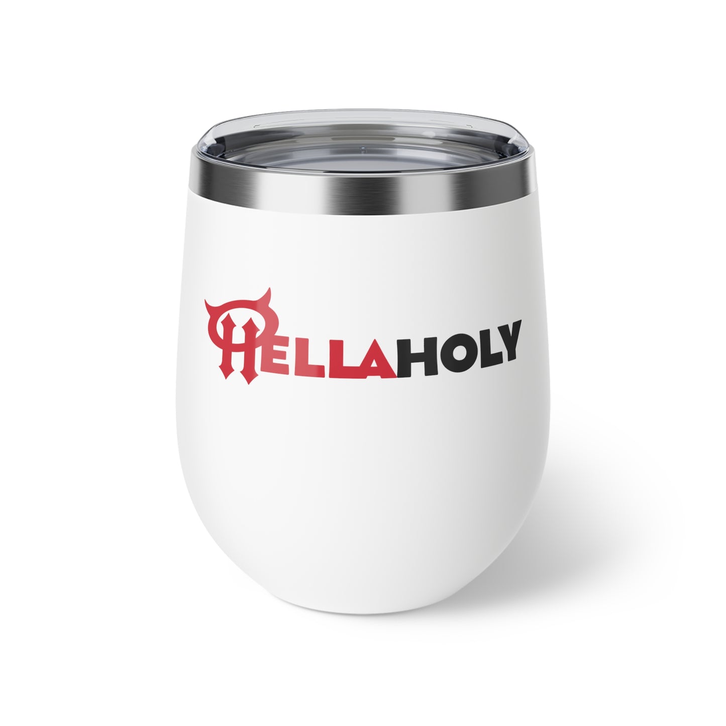Copper Vacuum Insulated Cup, 12oz: HellaHoly Logo 02