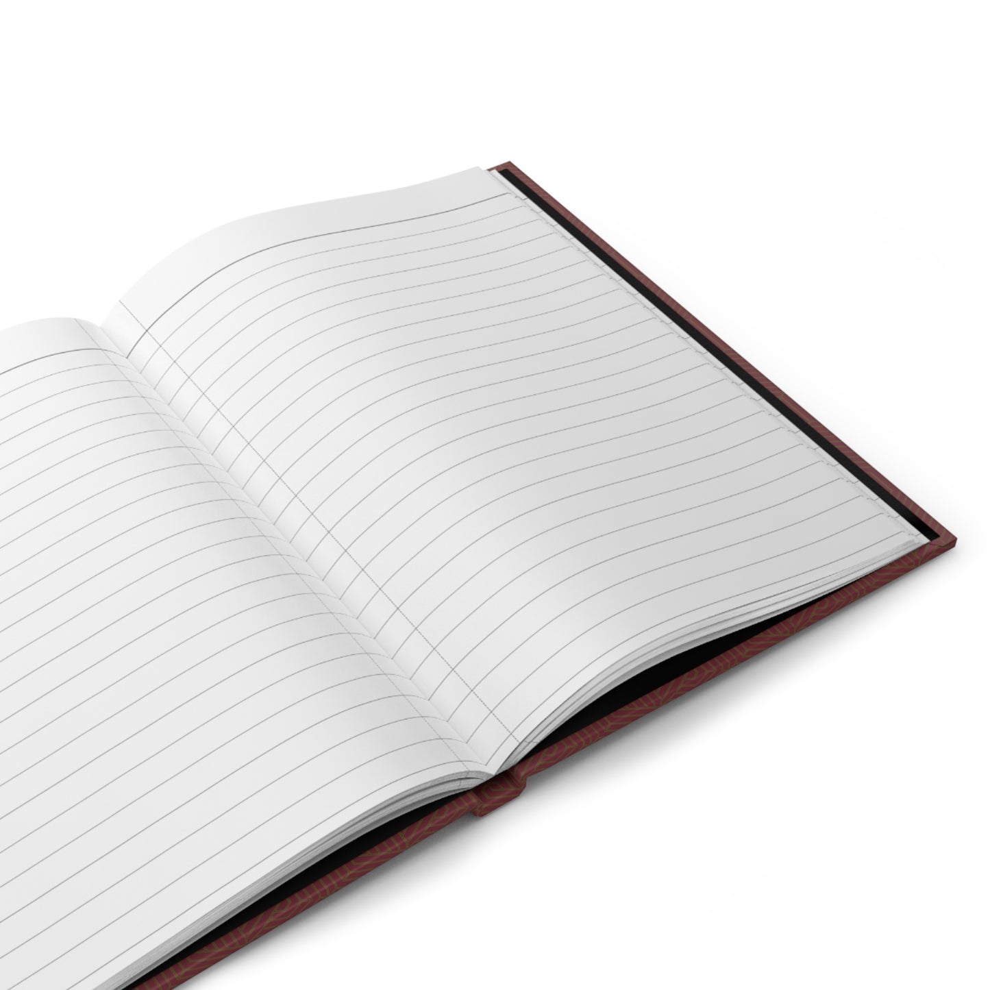 Hardcover Journal Matte : Hexacube - Cabernet w/ Gold