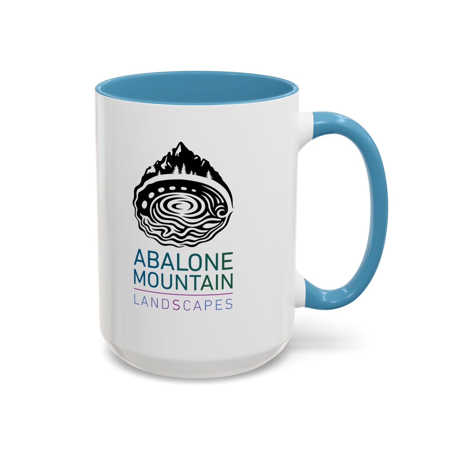 Accent Coffee Mug: Abalone - White