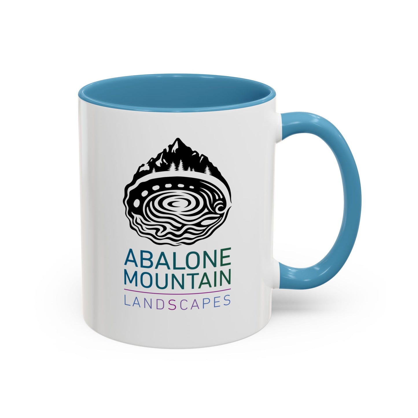 Accent Coffee Mug: Abalone - White