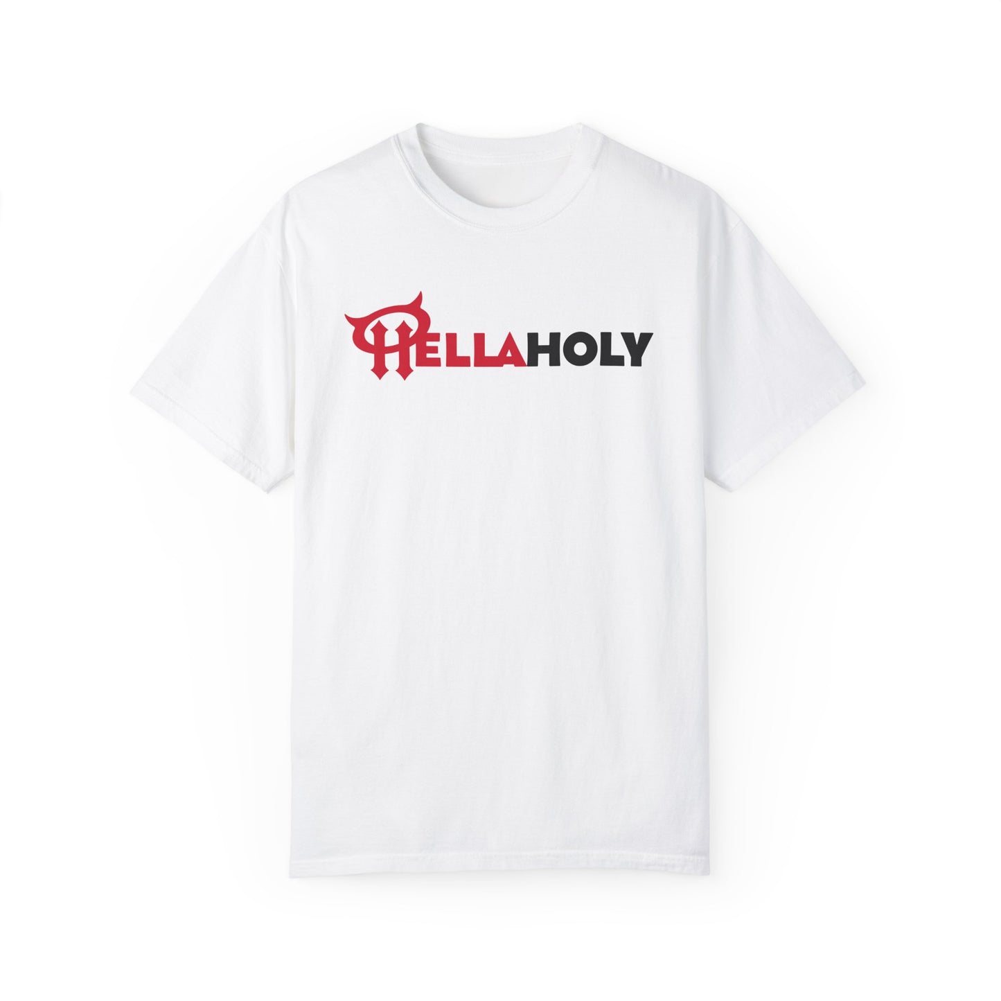 Unisex Garment-Dyed T-shirt : HellaHoly Logo 02
