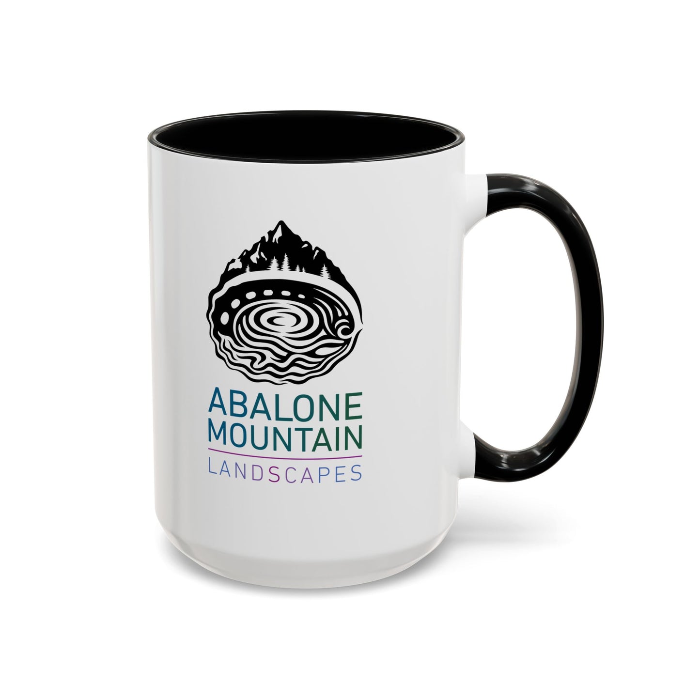 Accent Coffee Mug: Abalone - White