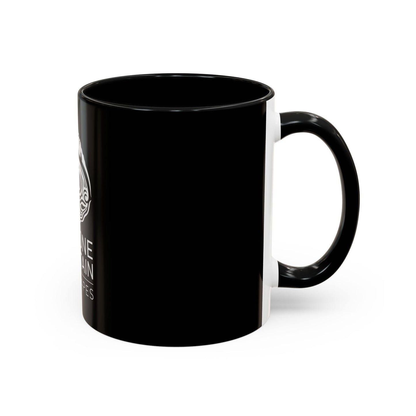 Accent Coffee Mug: Abalone - Black