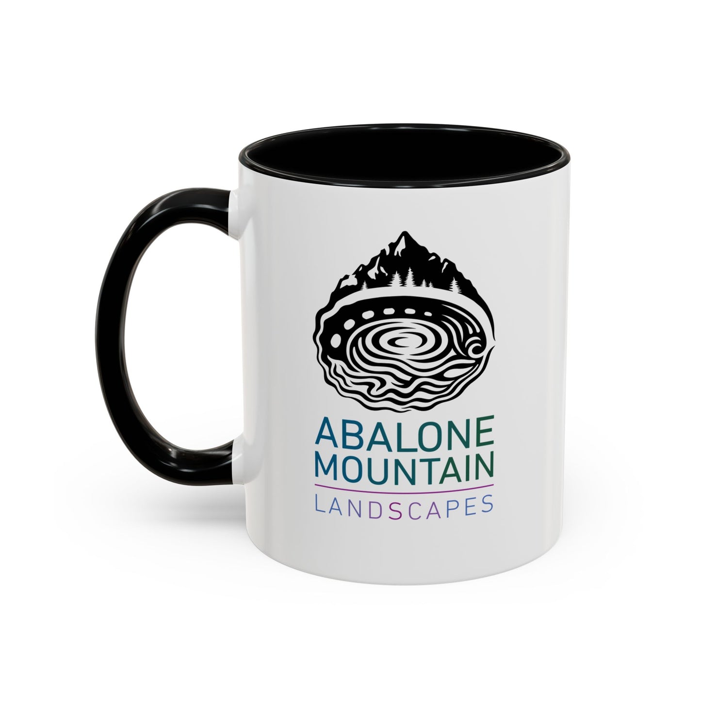 Accent Coffee Mug: Abalone - White
