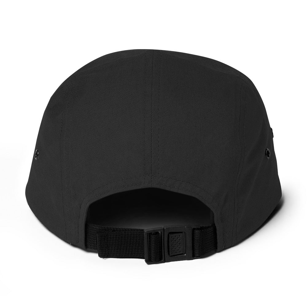Five Panel Cap : HellaHoly™ Logo 02 - Red & White embroidery