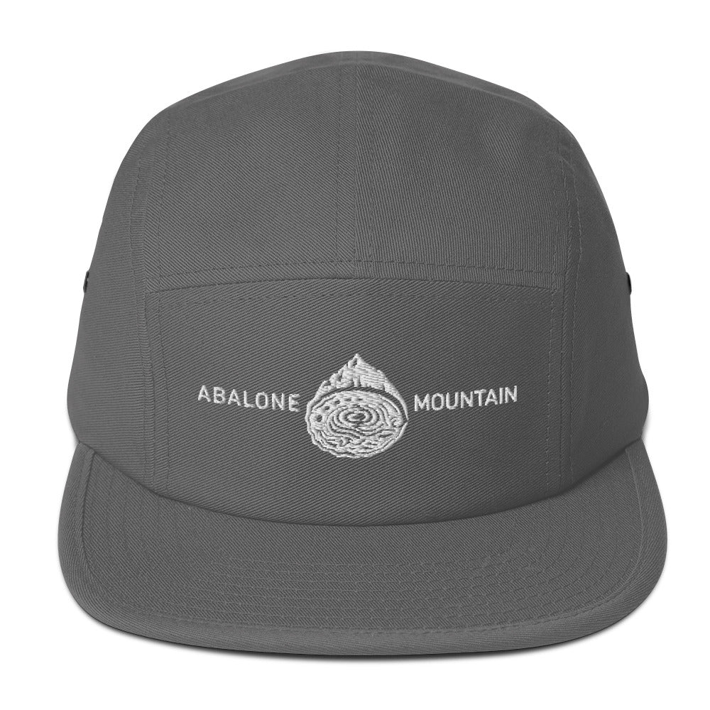 Five Panel Cap : Abalone white embroidery