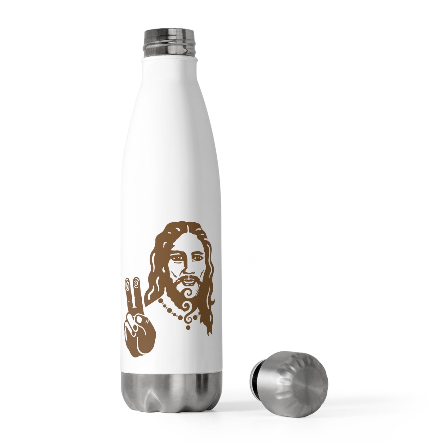 20oz Insulated Bottle : Peace Jesus - Bronze print