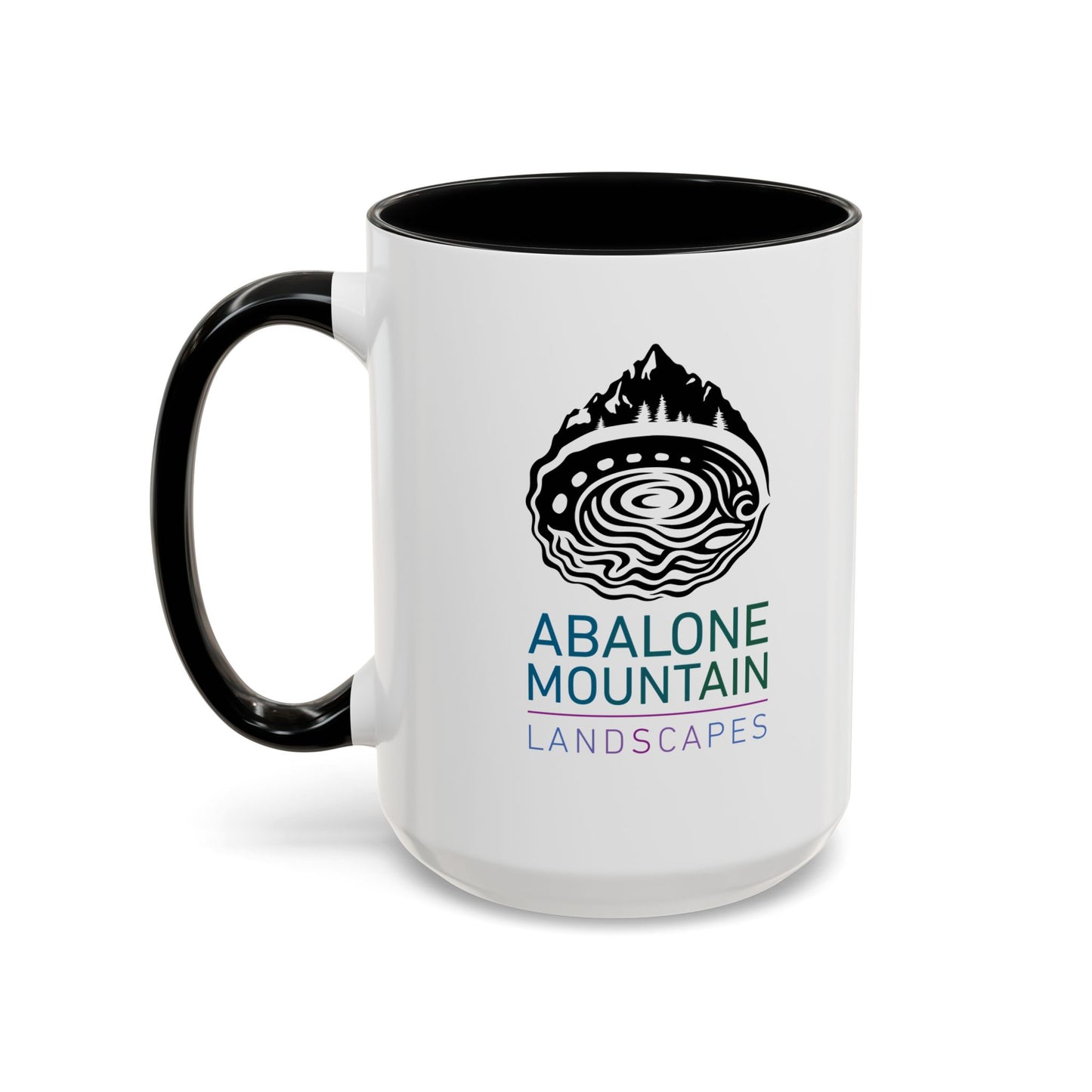 Accent Coffee Mug: Abalone - White
