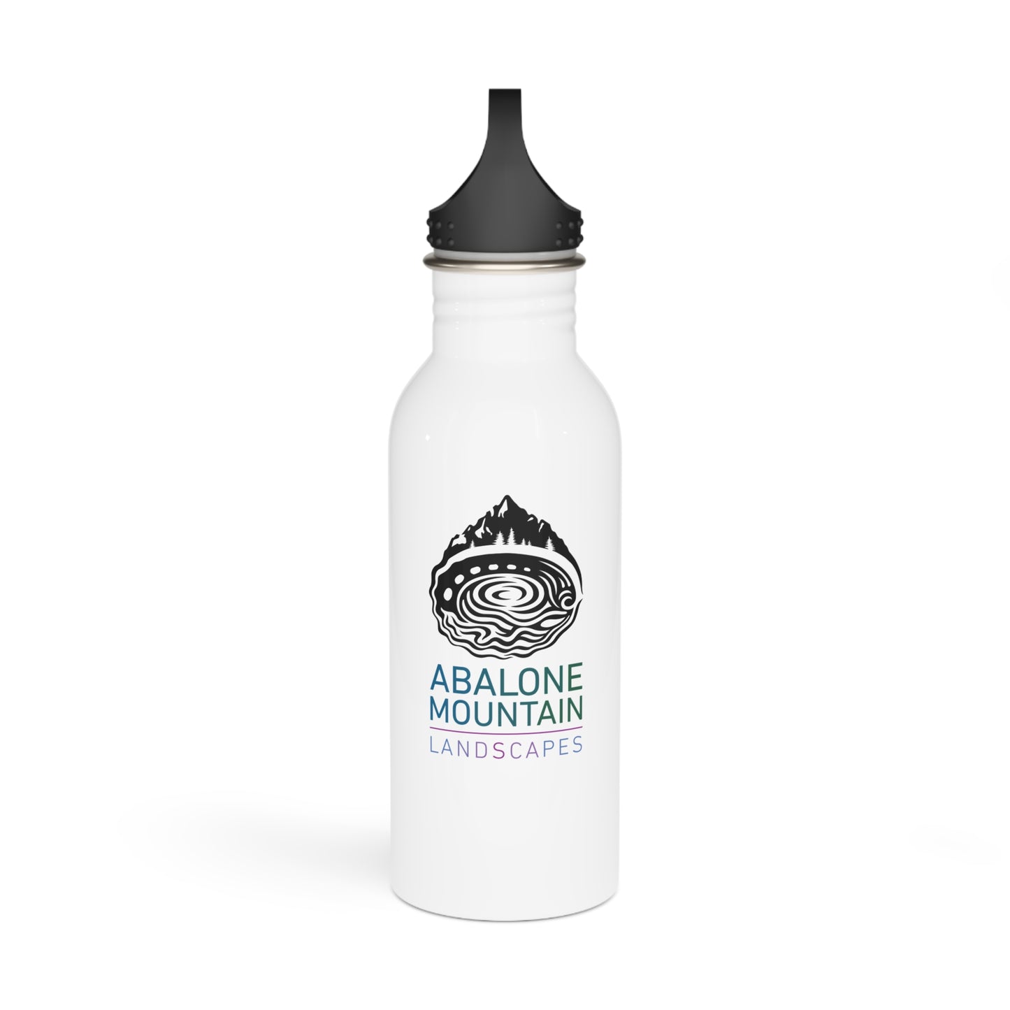 Stainless Steel Water Bottle : Abalone - White