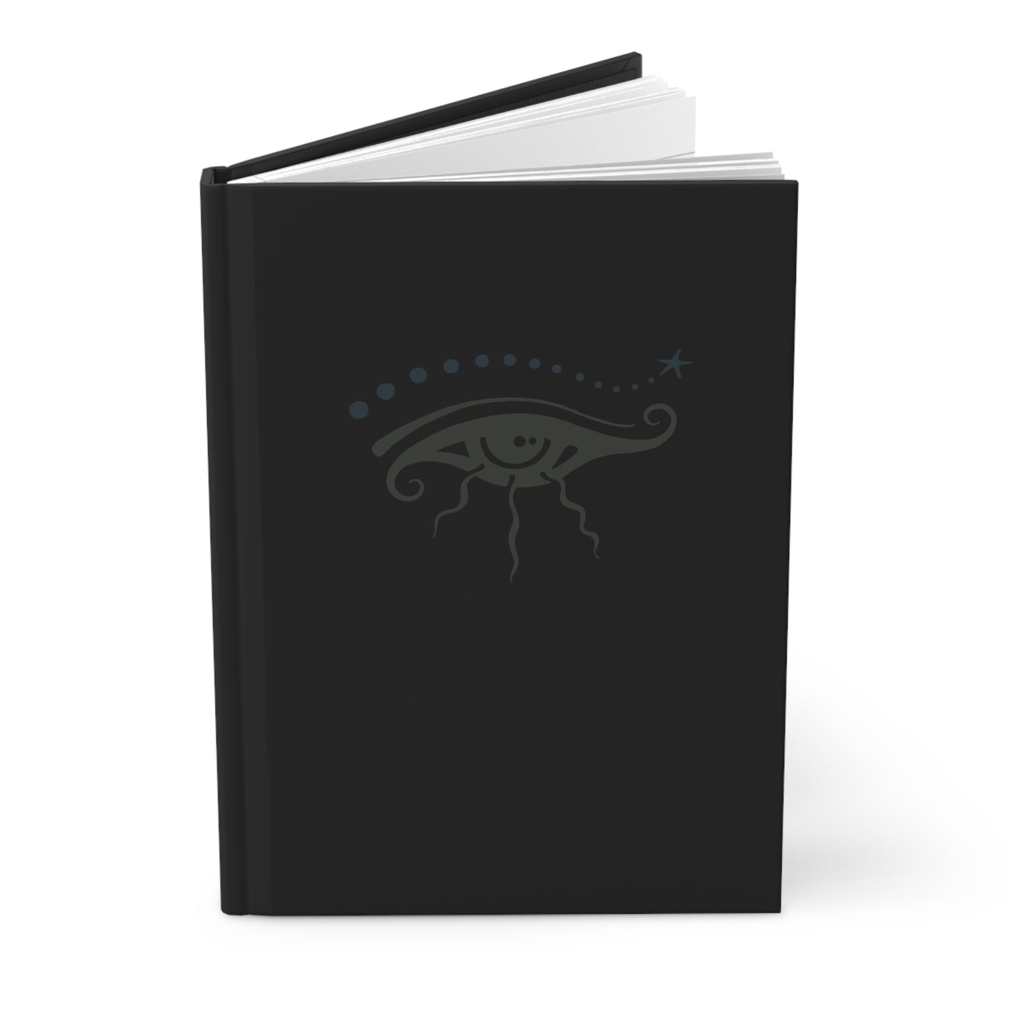 Hardcover Journal Matte : Eye See You - Black w/ Olive