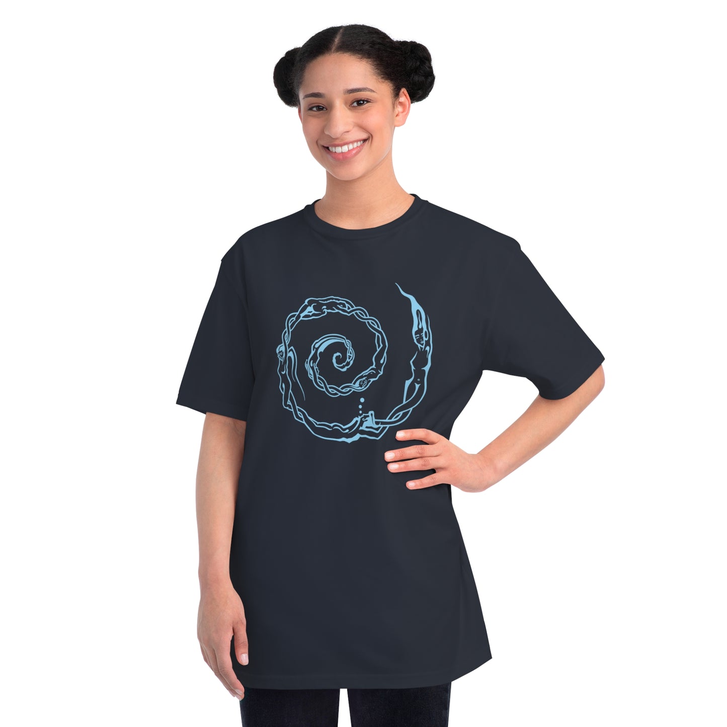 Organic Classic T-Shirt : Swirlpeople - Light Blue print
