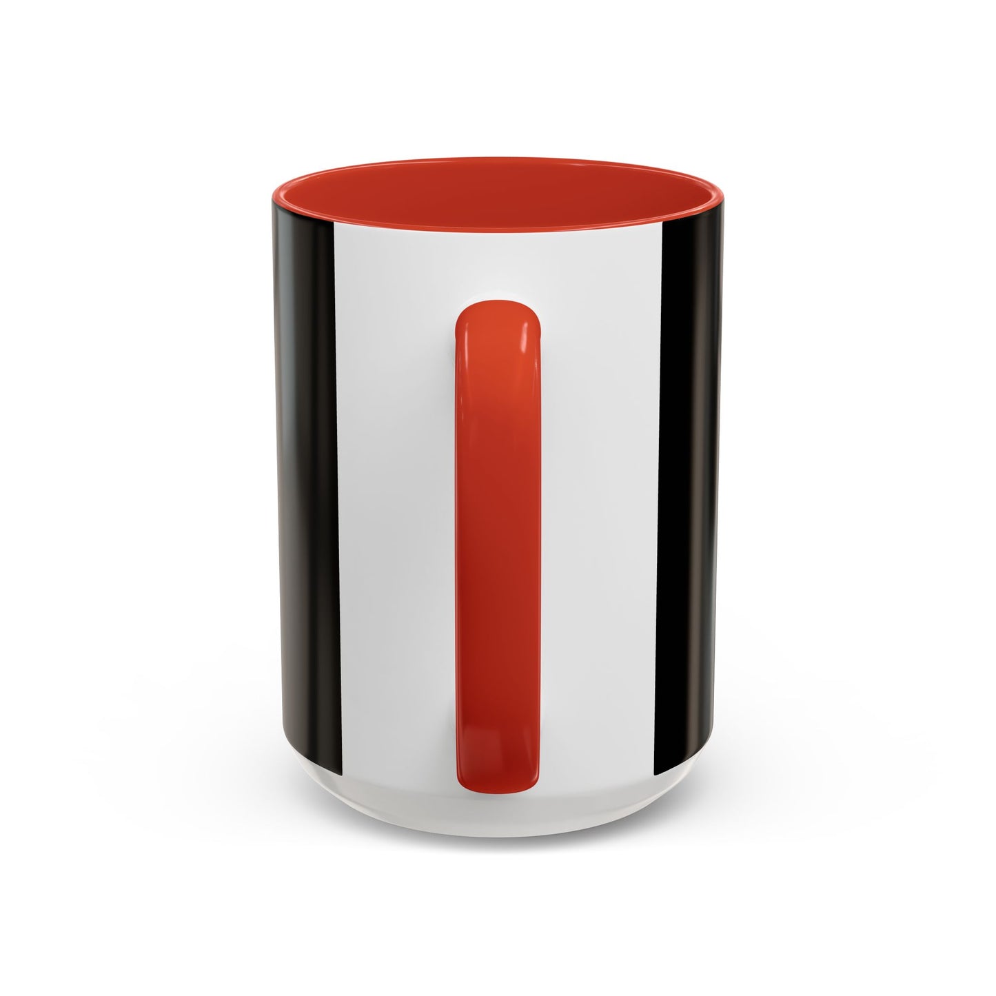 Accent Coffee Mug: HellaHoly Logo 02 - Red & White Print