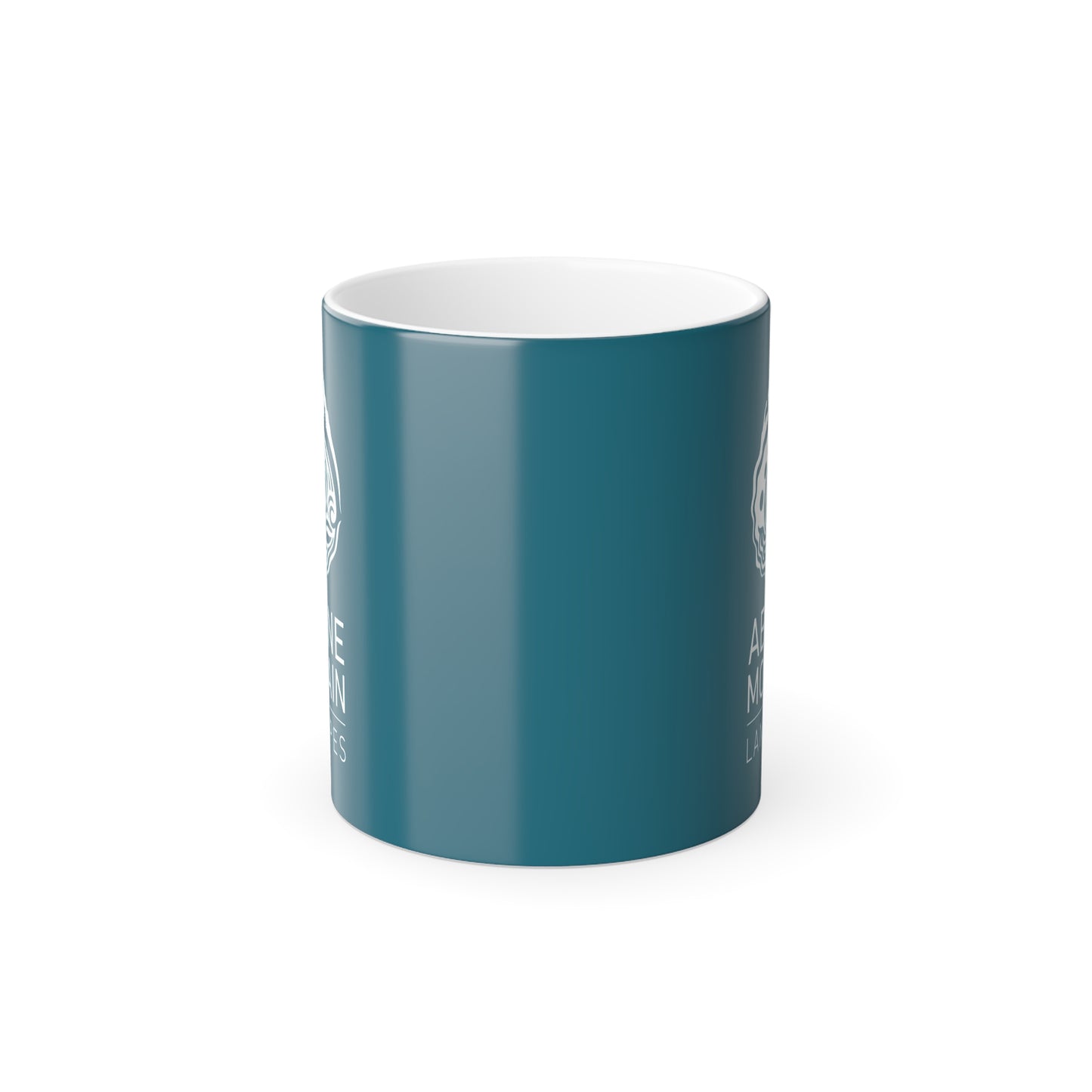 Color Morphing Mug, 11oz - Abalone White/Teal