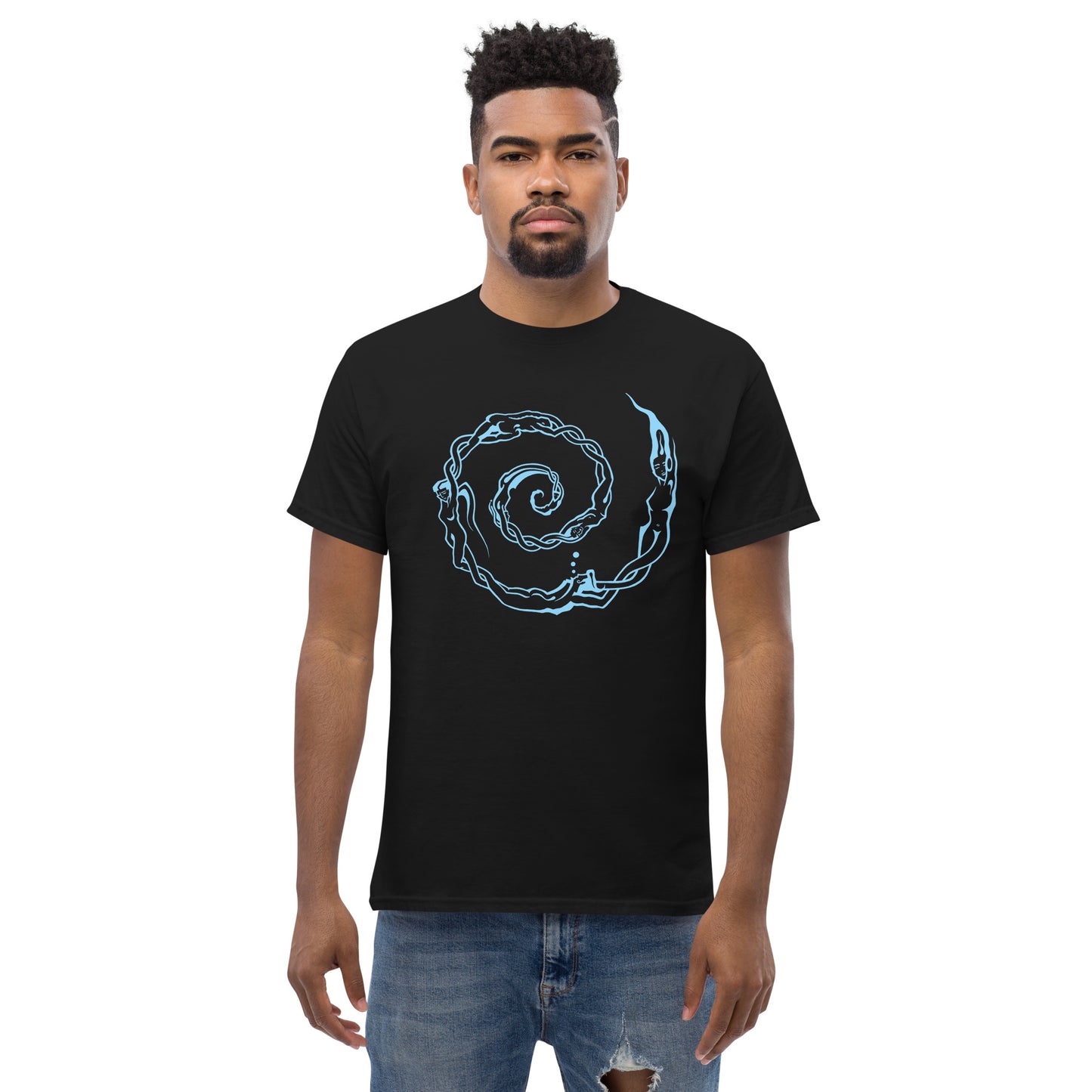 Men's Classic Tee : Swirlpeople - Light Blue print
