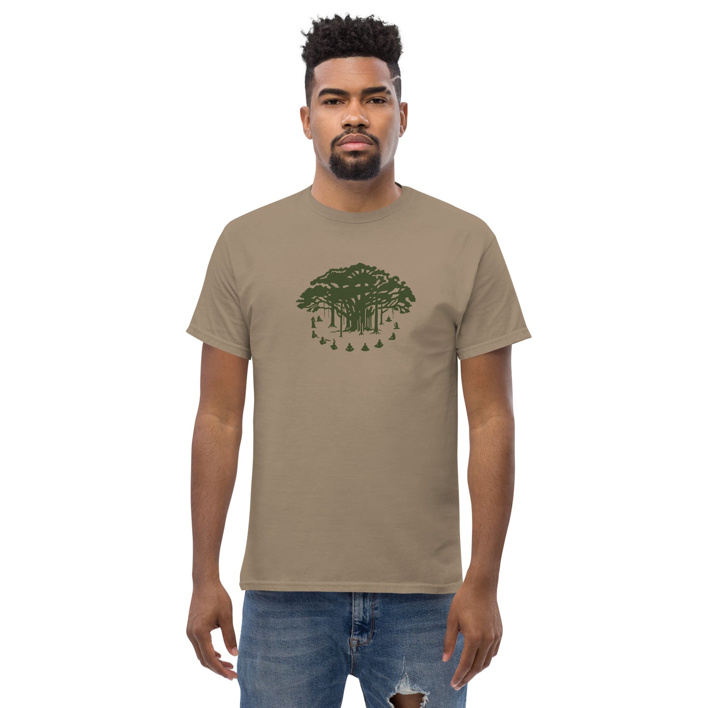 Men's Classic Tee - Communitree - Olive print