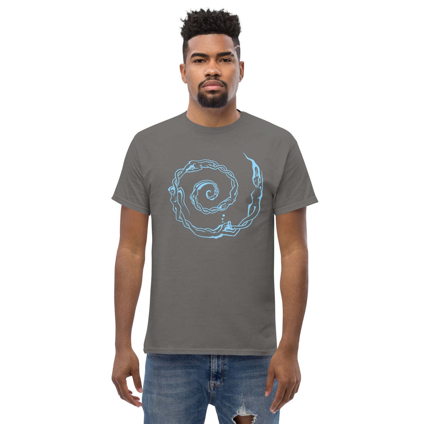 Men's Classic Tee : Swirlpeople - Light Blue print