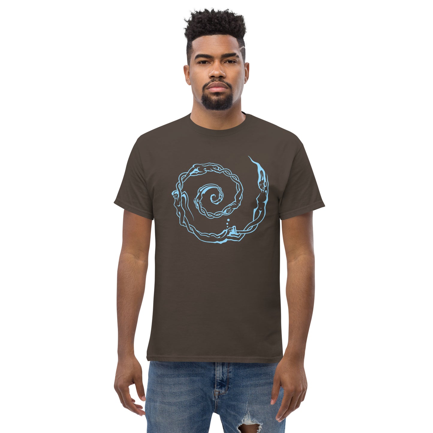 Men's Classic Tee : Swirlpeople - Light Blue print
