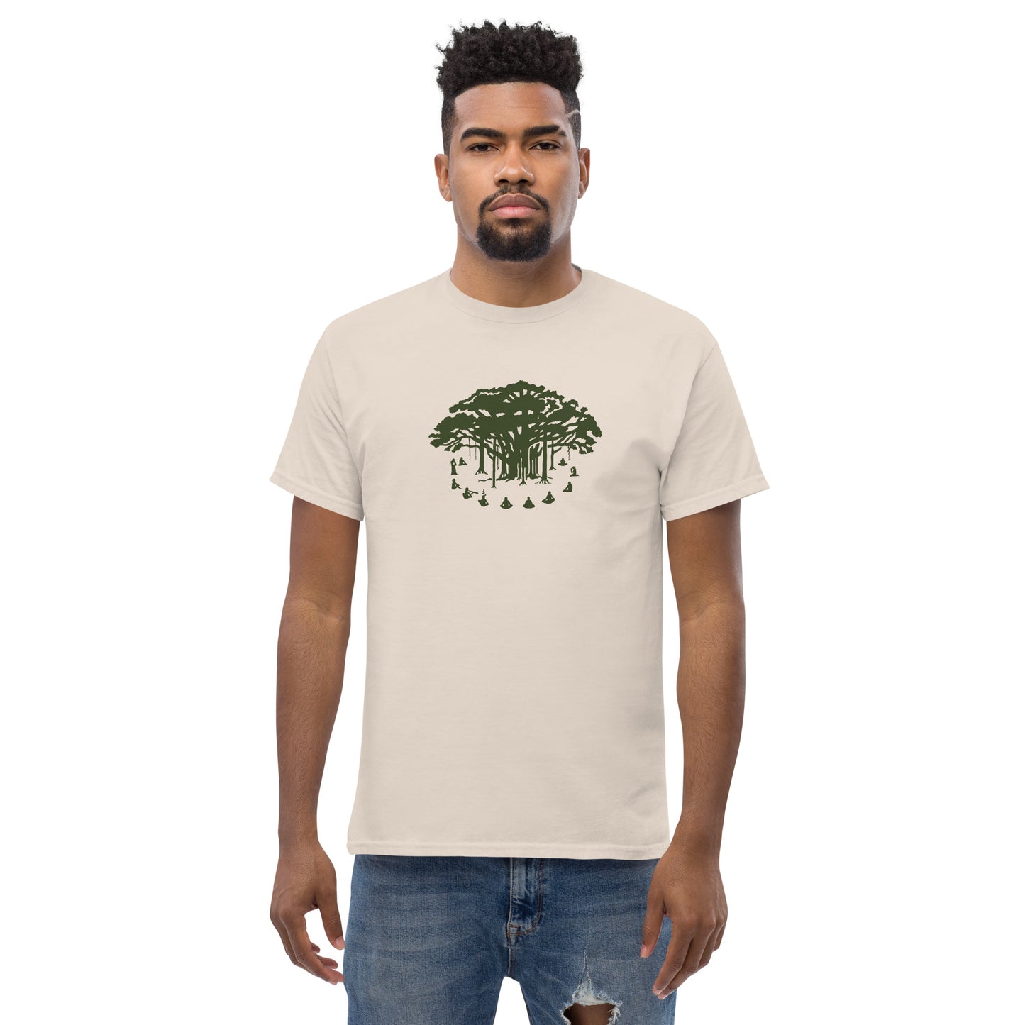 Men's Classic Tee - Communitree - Olive print
