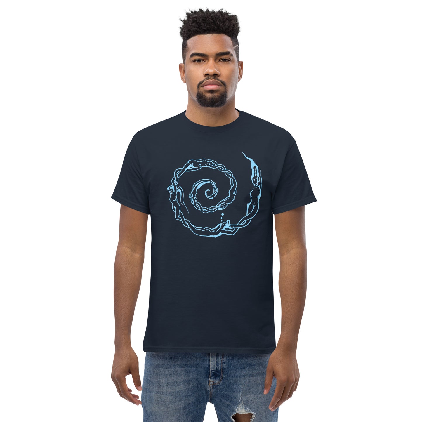 Men's Classic Tee : Swirlpeople - Light Blue print