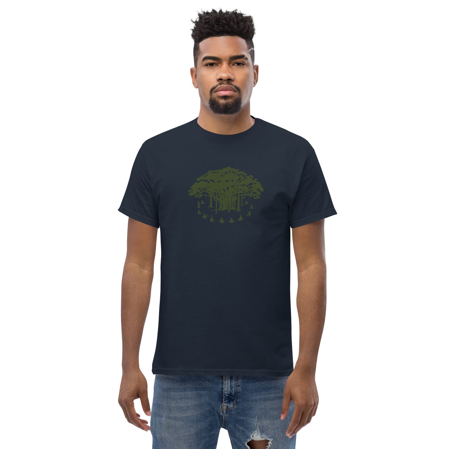 Men's Classic Tee - Communitree - Olive print