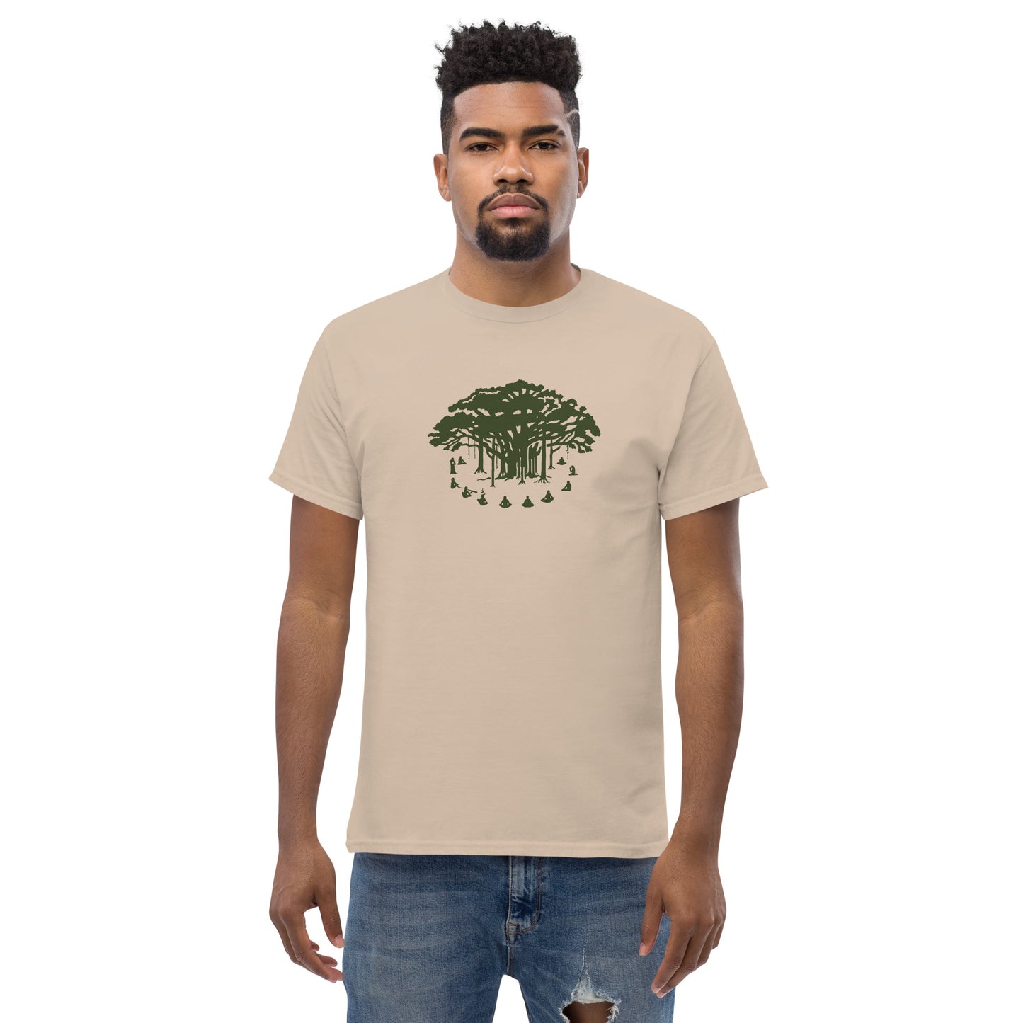 Men's Classic Tee - Communitree - Olive print