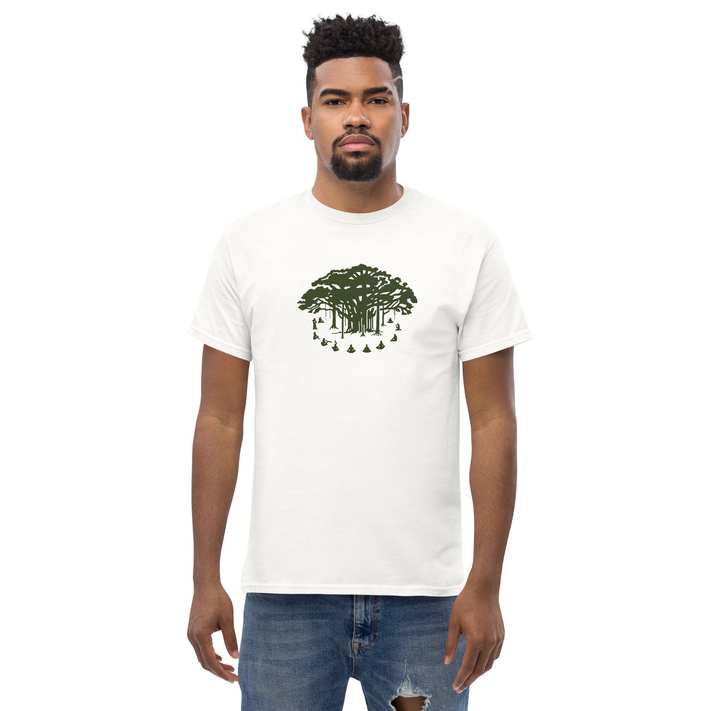 Men's Classic Tee - Communitree - Olive print