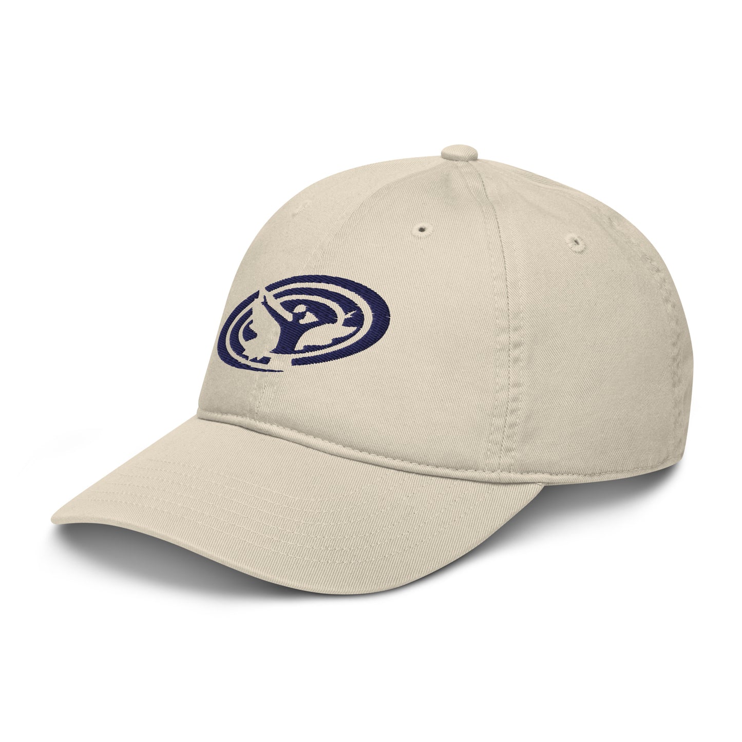 Organic Dad Hat - Swirlspace Logo - Navy embroidery