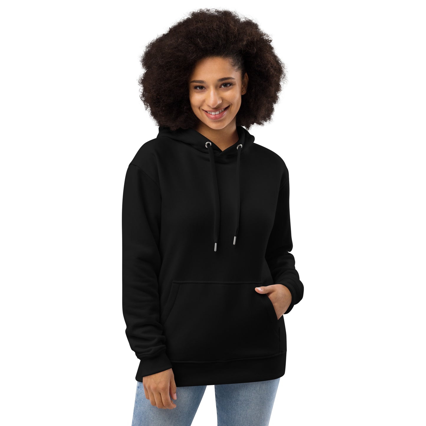 Premium Unisex Eco Hoodie : Starflower w/ Green print