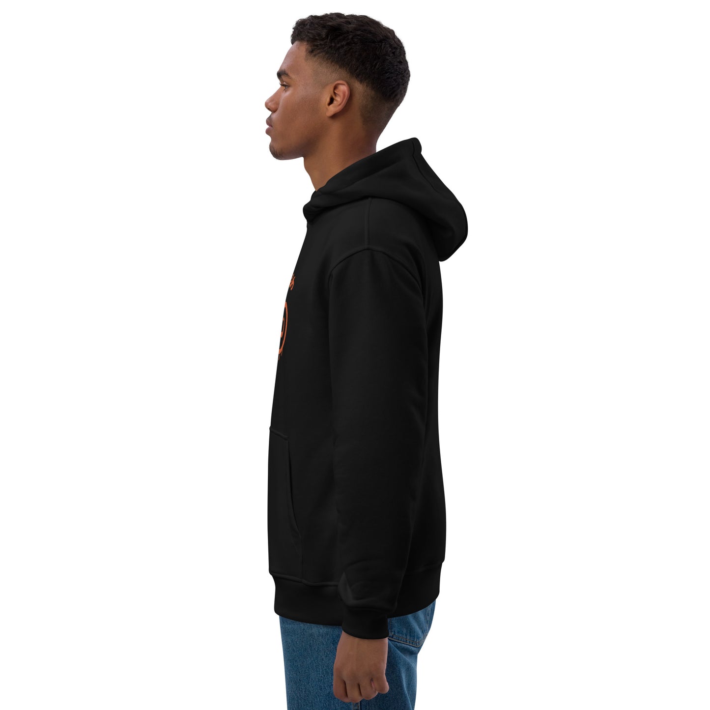 Premium Unisex Eco Hoodie : Dragon - Warm Red print