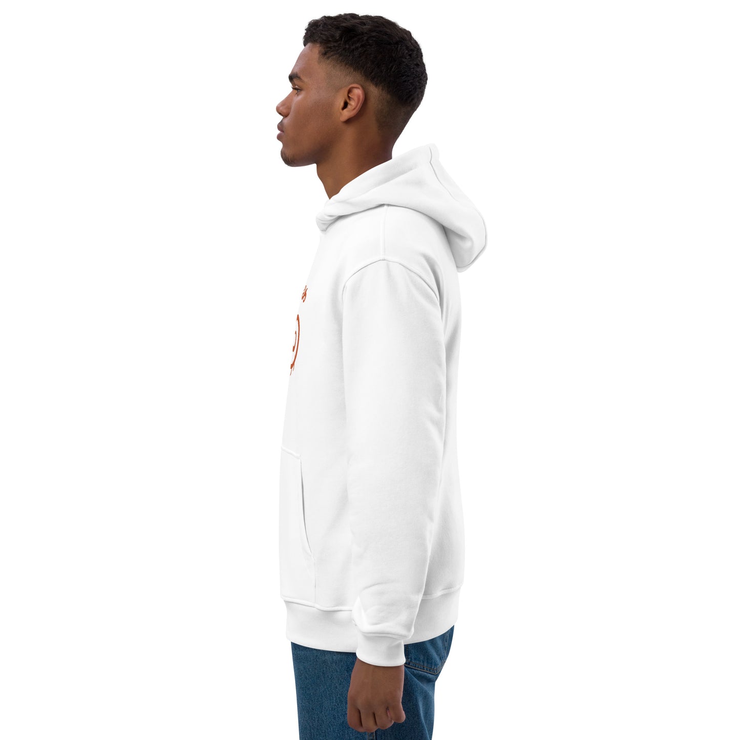 Premium Unisex Eco Hoodie : Dragon - Warm Red print