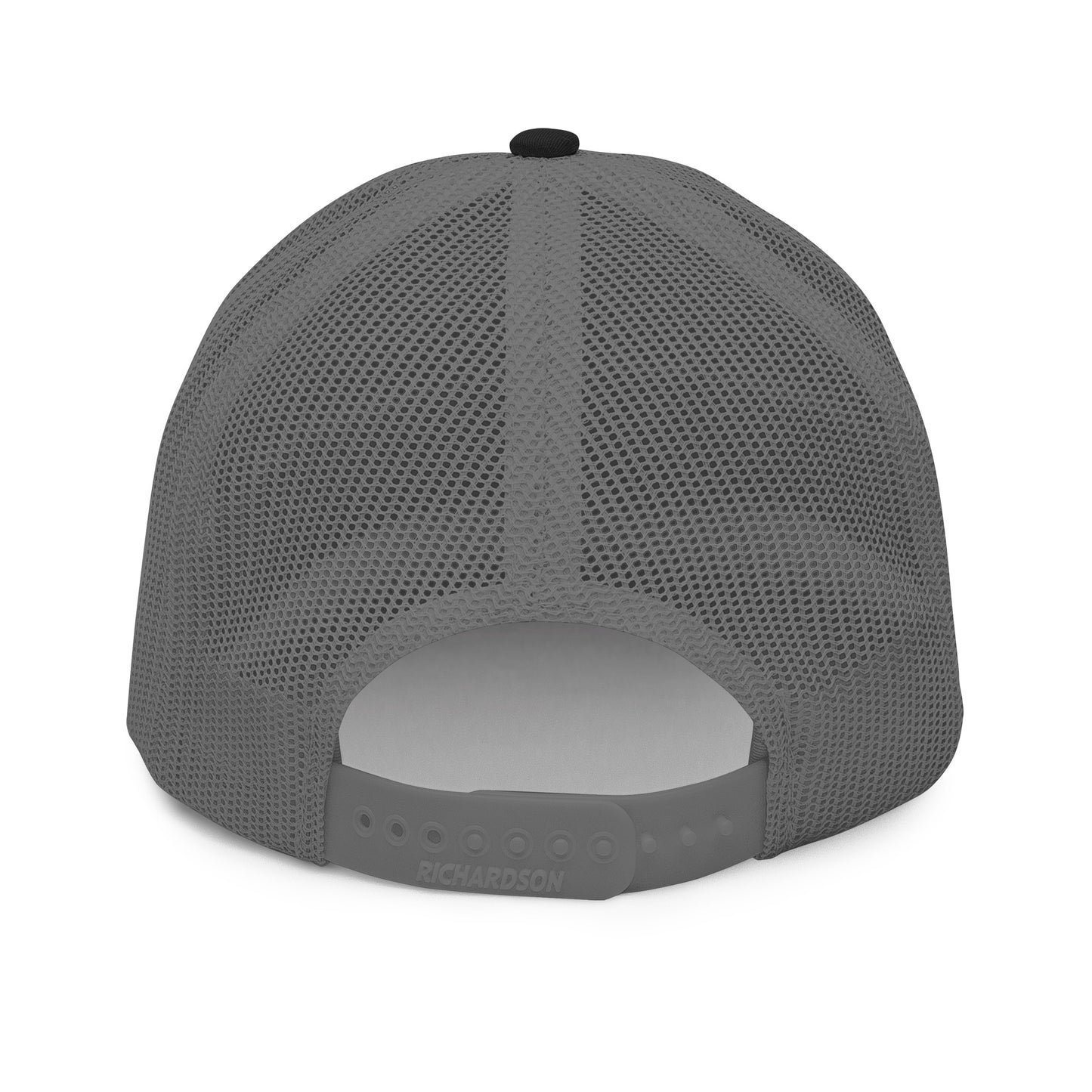 Trucker Cap : Dragon - Black/Gray w/ Red embroidery