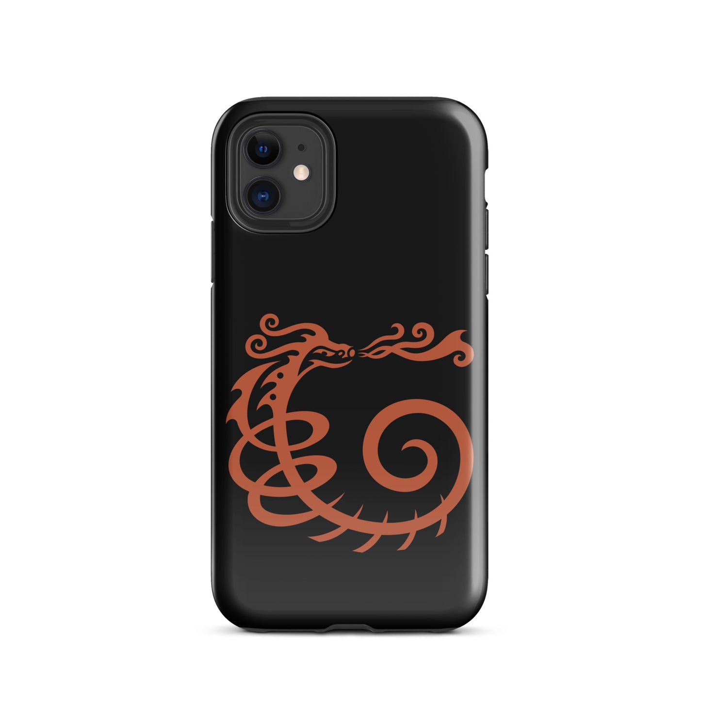Tough Case for iPhone® : Dragon - Black w/ Red print