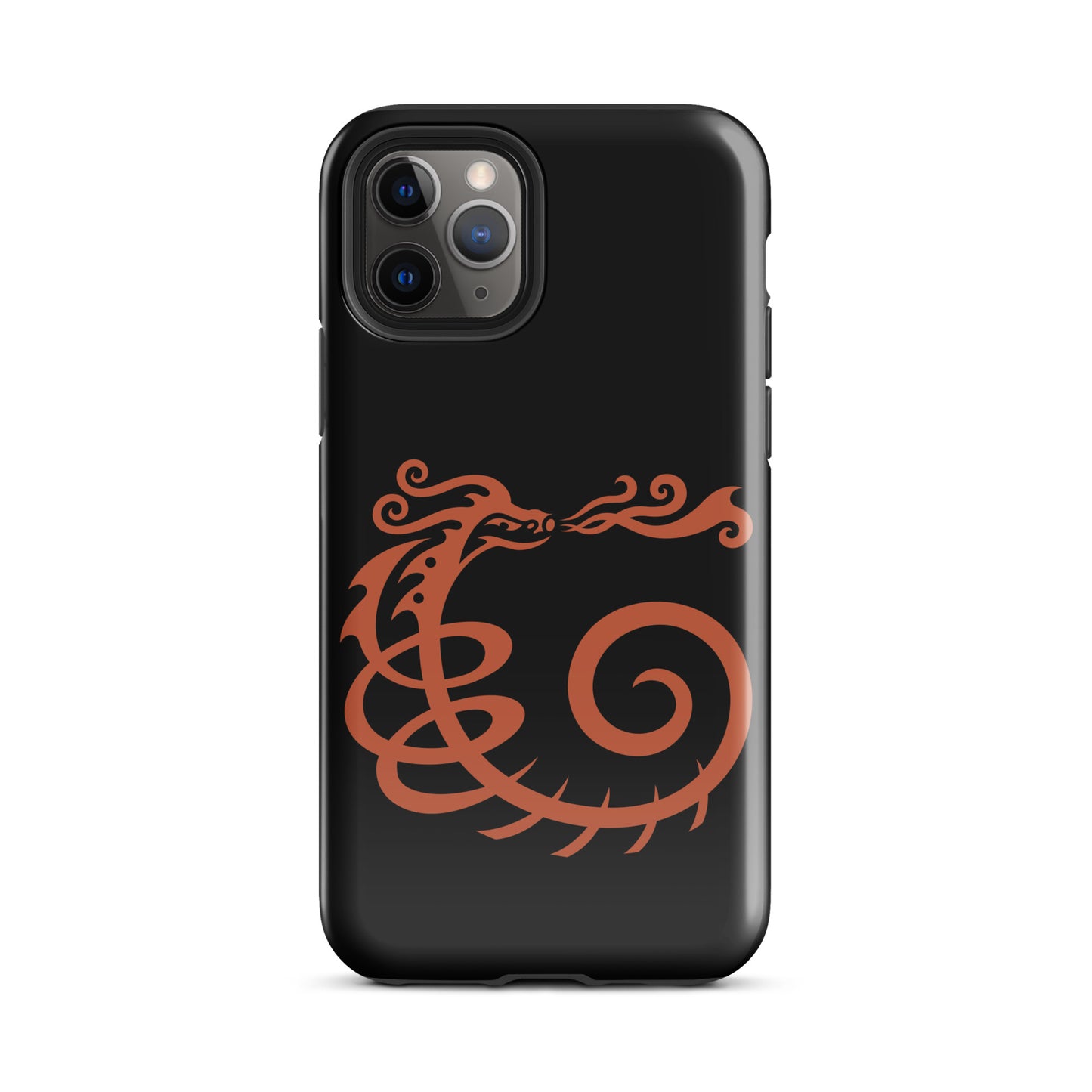Tough Case for iPhone® : Dragon - Black w/ Red print