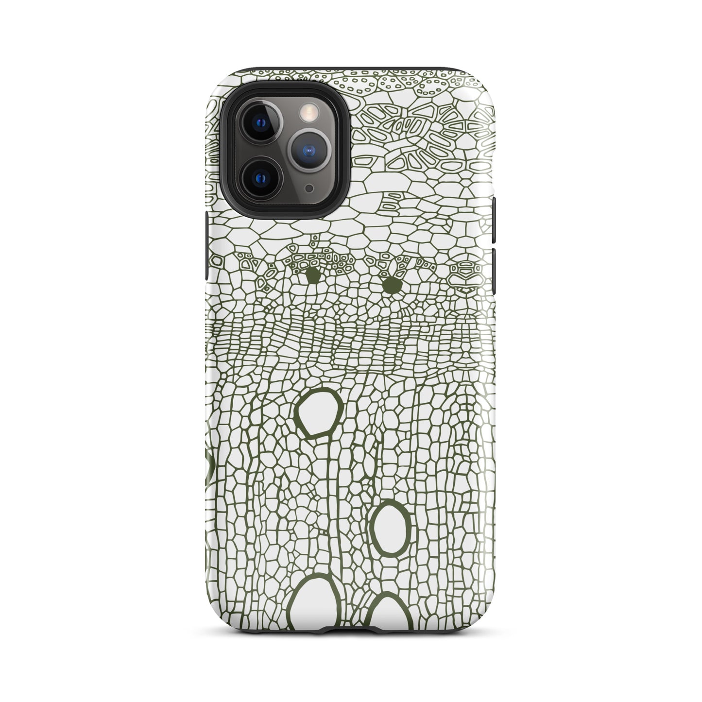 Tough Case for iPhone® : Hexacubes - White w/ Black print