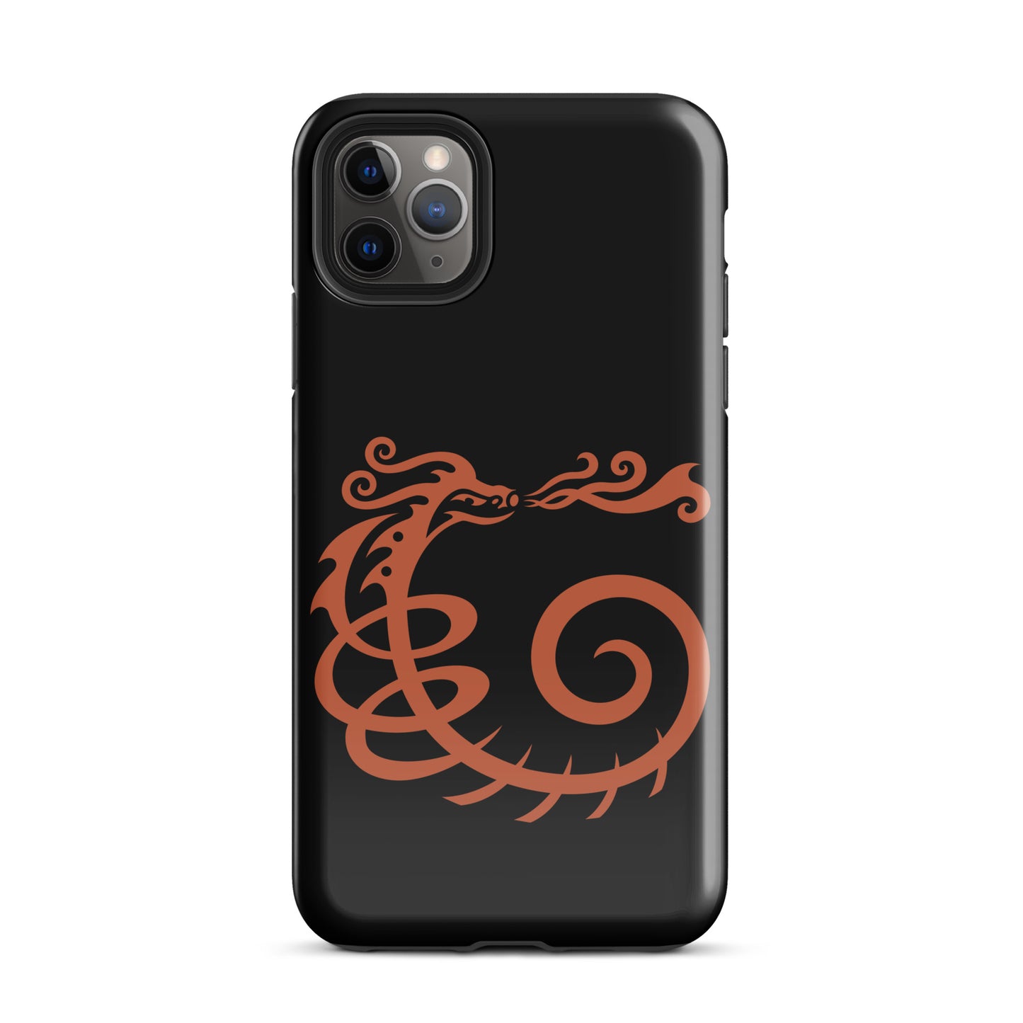 Tough Case for iPhone® : Dragon - Black w/ Red print