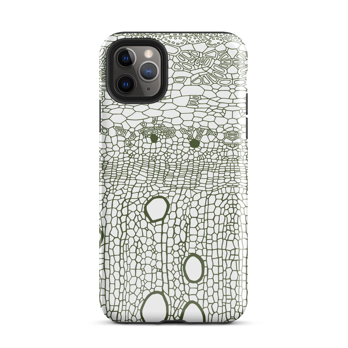 Tough Case for iPhone® : Hexacubes - White w/ Black print