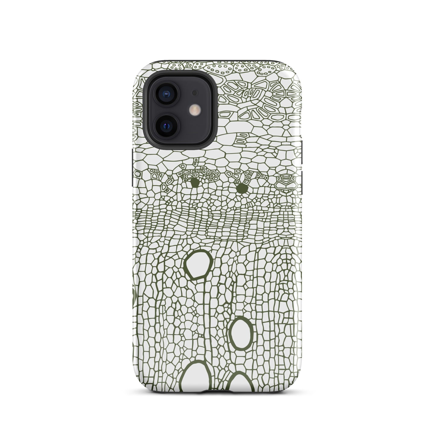 Tough Case for iPhone® : Hexacubes - White w/ Black print