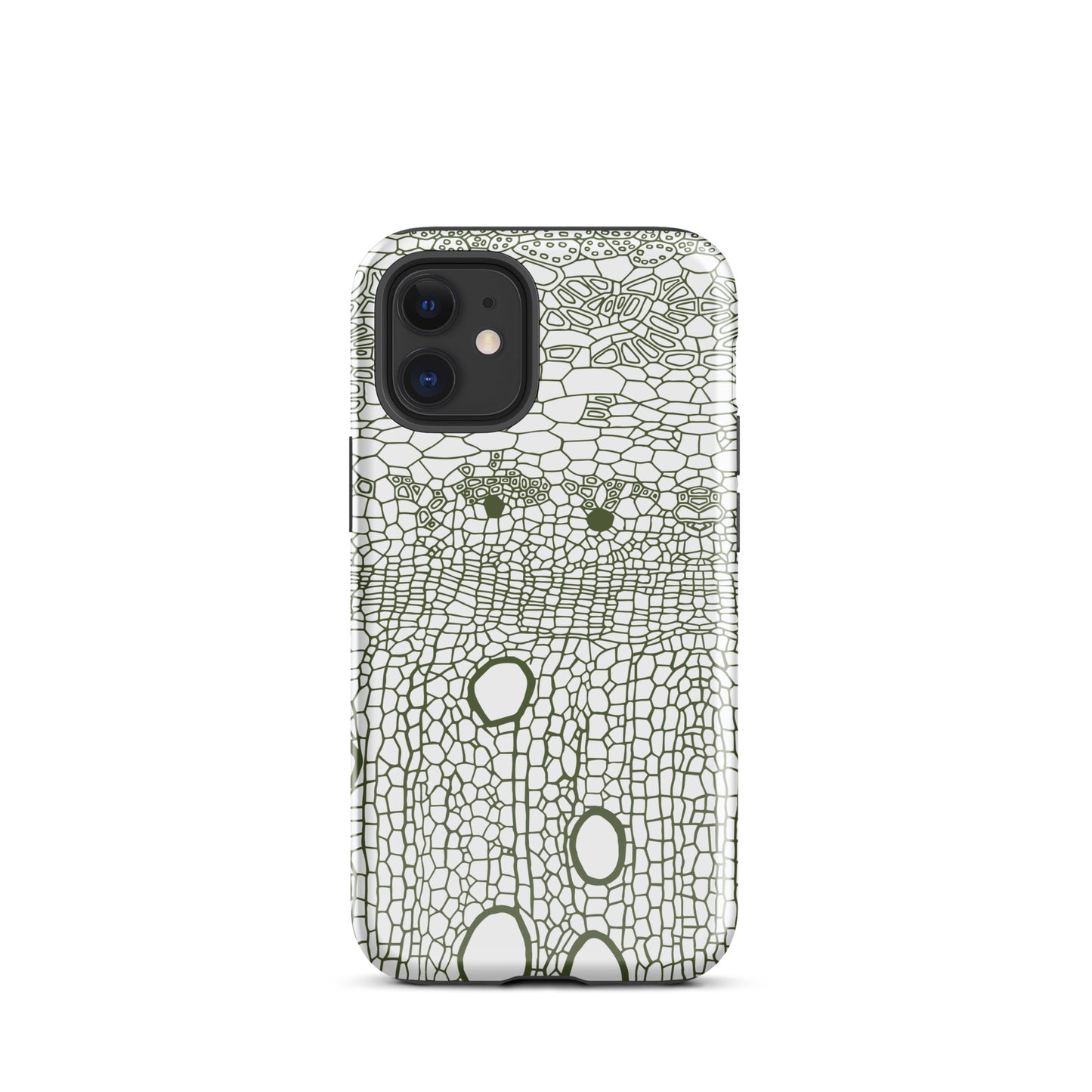Tough Case for iPhone® : Hexacubes - White w/ Black print