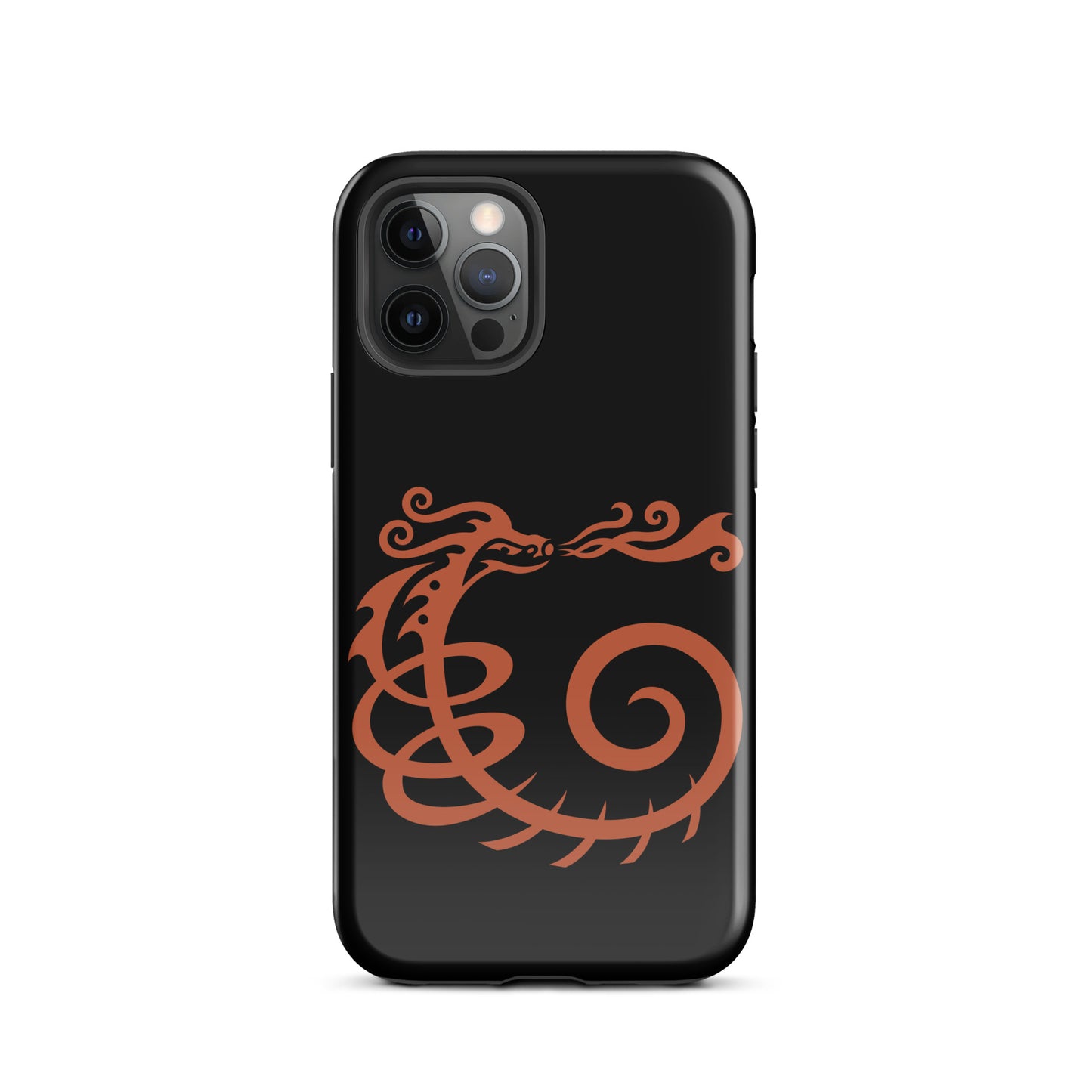 Tough Case for iPhone® : Dragon - Black w/ Red print