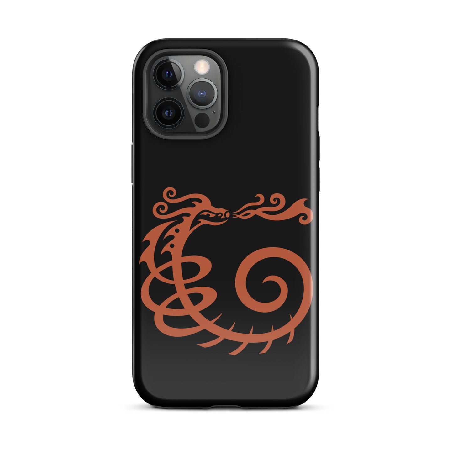Tough Case for iPhone® : Dragon - Black w/ Red print