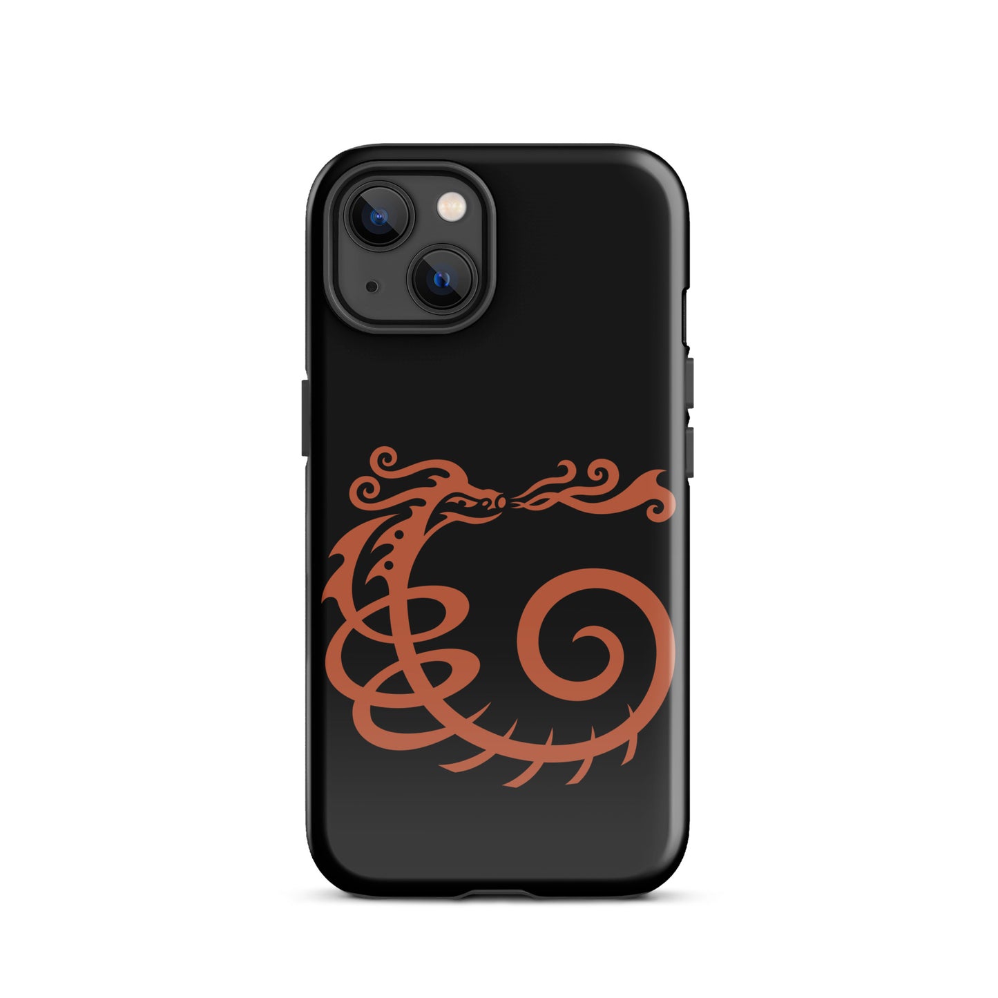 Tough Case for iPhone® : Dragon - Black w/ Red print