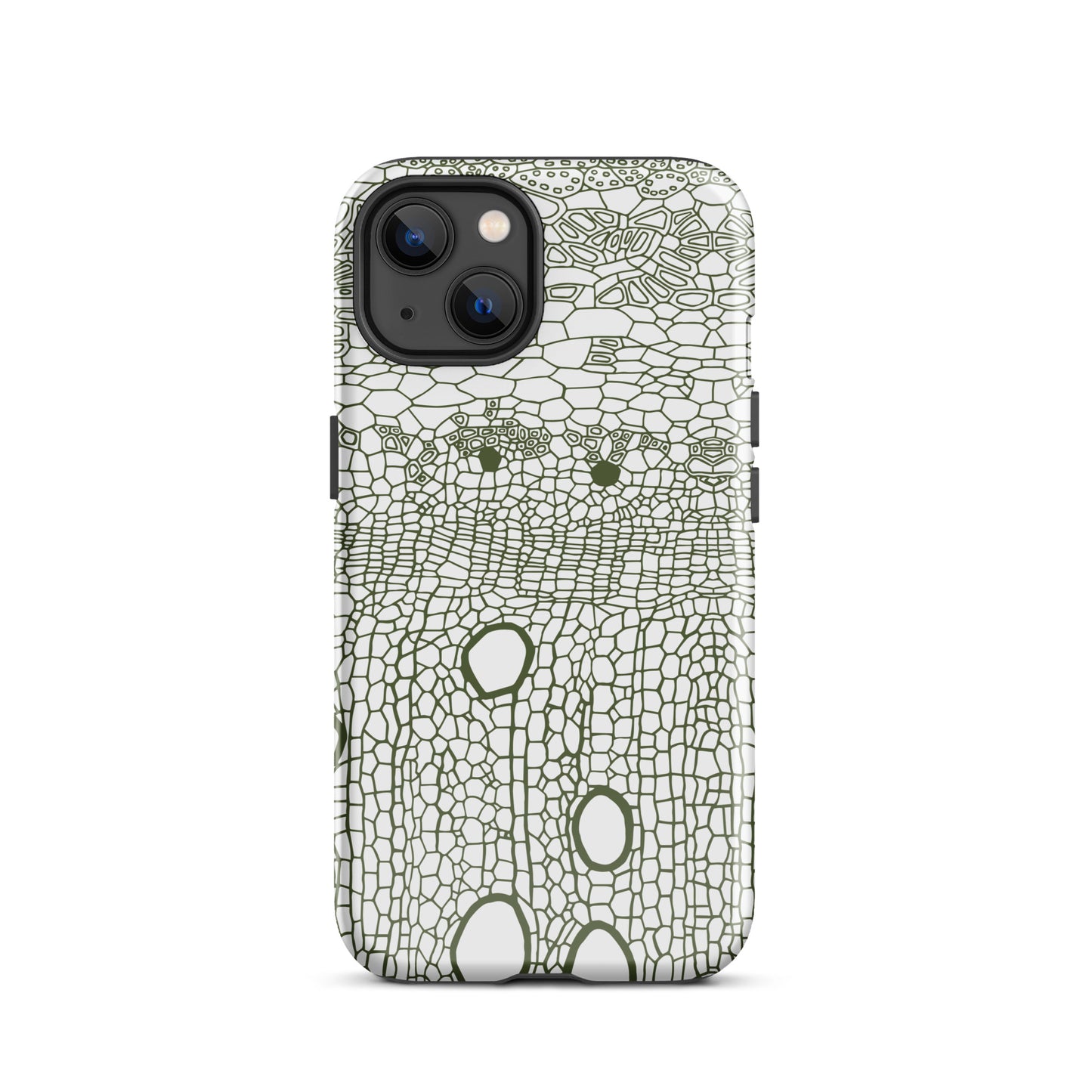 Tough Case for iPhone® : Hexacubes - White w/ Black print