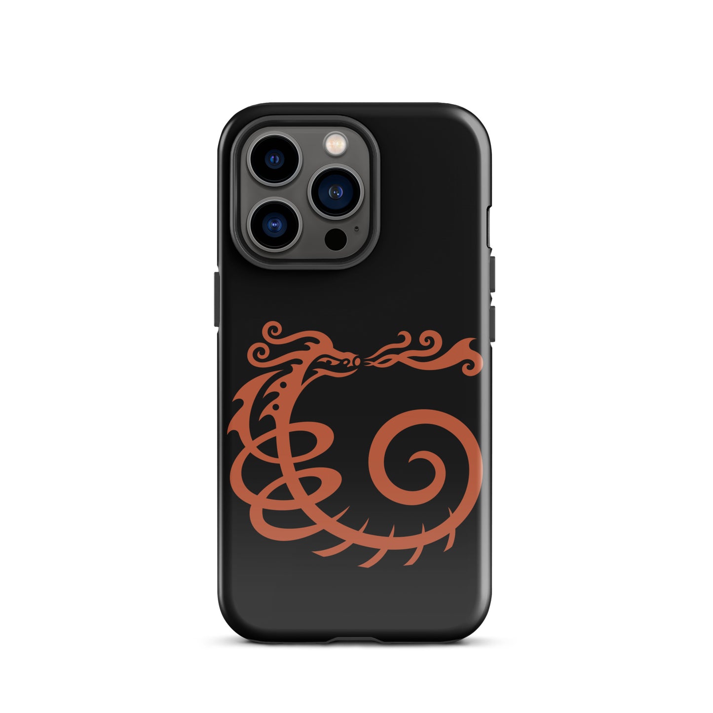 Tough Case for iPhone® : Dragon - Black w/ Red print
