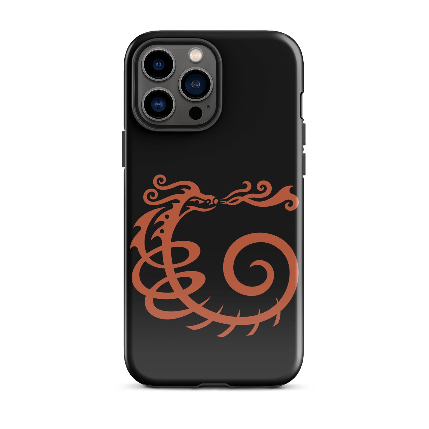 Tough Case for iPhone® : Dragon - Black w/ Red print