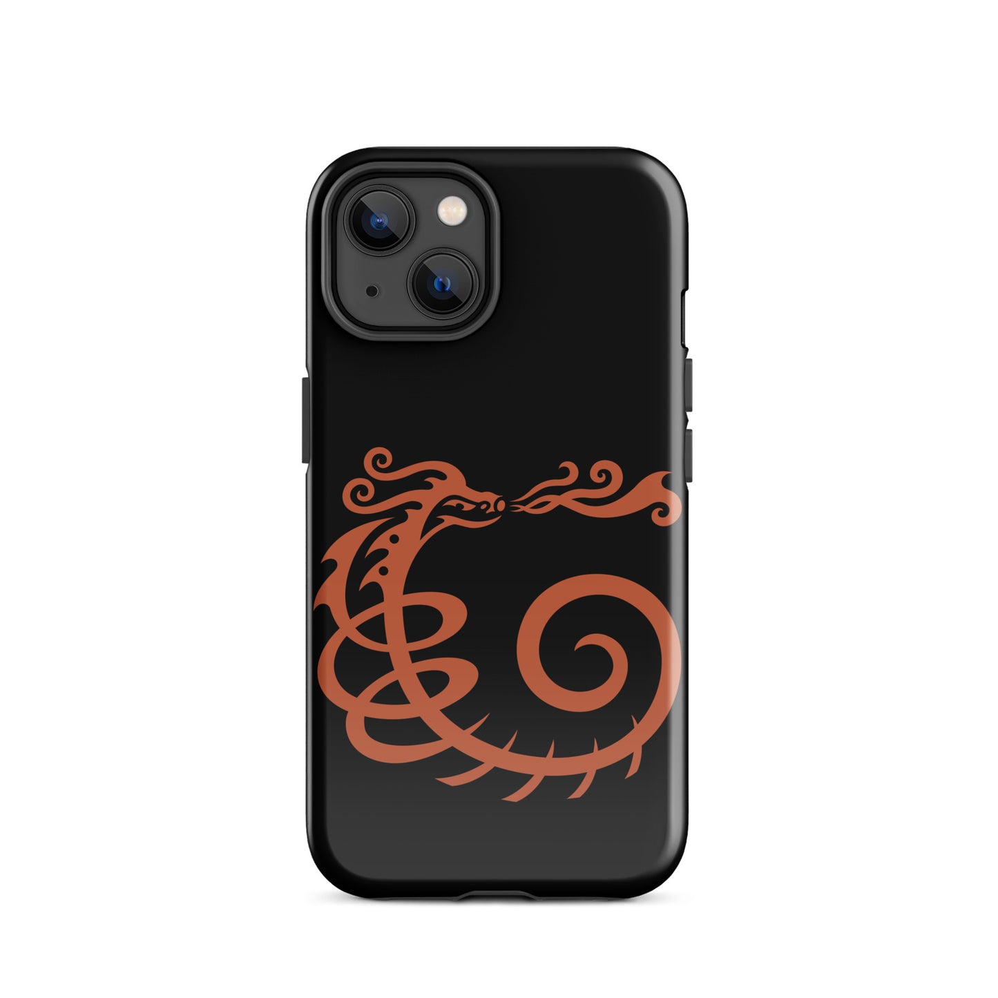 Tough Case for iPhone® : Dragon - Black w/ Red print